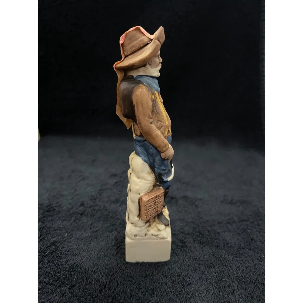 VTG 1974 Cyrus Noble Mine Prospector Whiskey Decanter Haas Brothers Porcelain